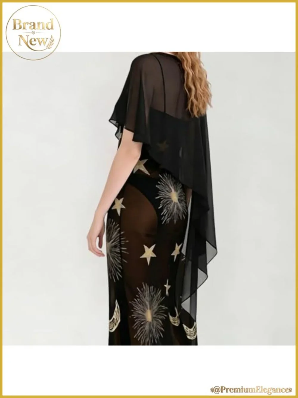 Sheer Chiffon Capelet Bridal Shawl Wrap Poncho